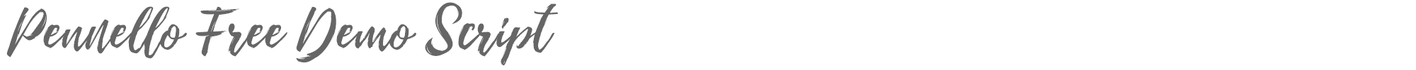 Pennello Pennelo Free Demo.otf font preview